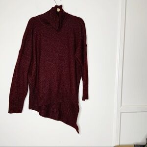 NY COLLECTION cowl neck asymmetrical sweater. XL
